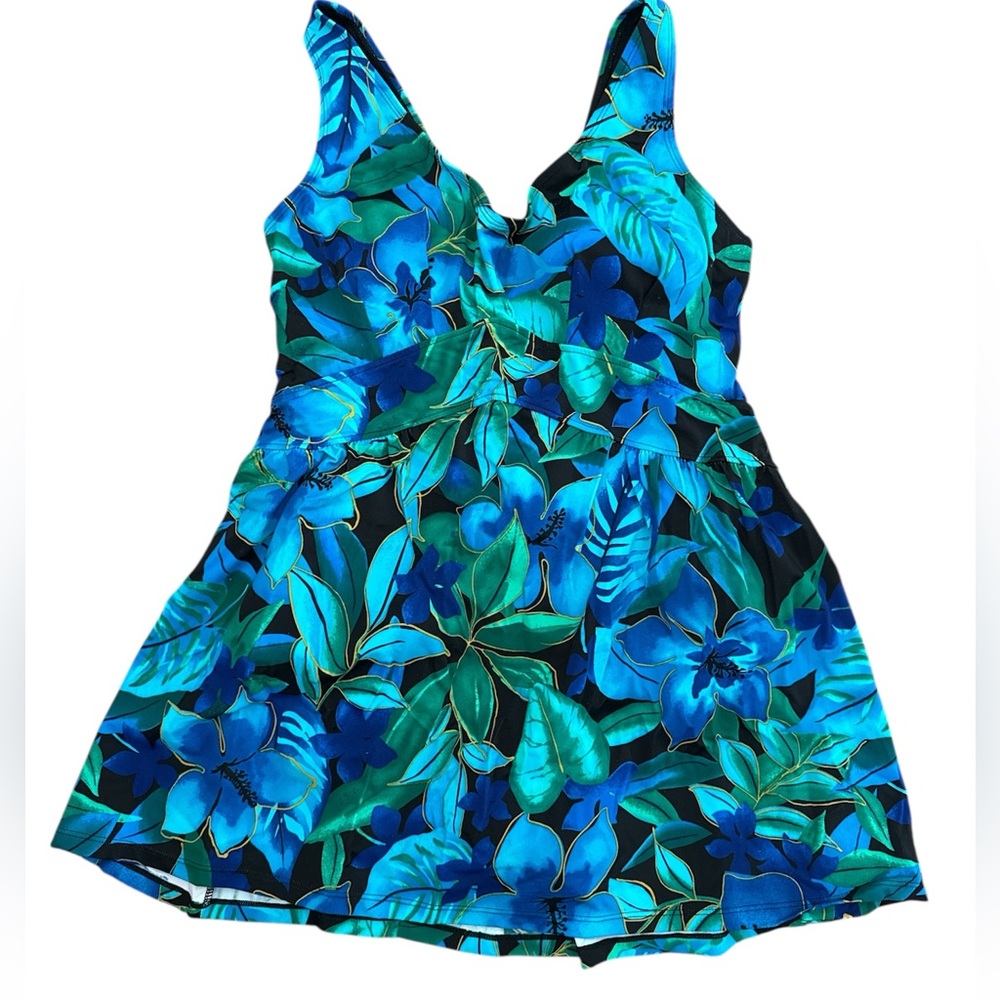 NIP Roamans Swimsuit Dress Size 14W